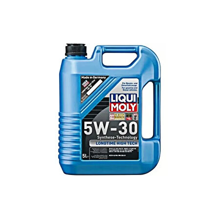 Liqui Moly 5W30 DPF'li Sentetik LONGTIME HIGH TECH 5 Litre Motor Yağı 9507 ( Üretim Yılı: 2023 )