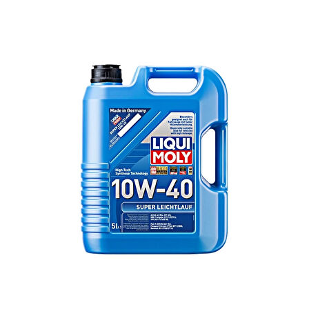 Liqui Moly 10W40 Süper Sentetik SUPER LEICHTLAUF 5 Litre Motor Yağı 9505 ( Üretim Yılı: 2023 )