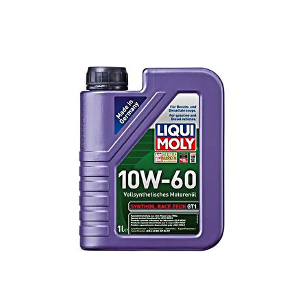 Liqui Moly 10W60 Synthoil Race Tech GT1 1 Litre Motor Yağı 8908 ( Üretim Yılı: 2023 )