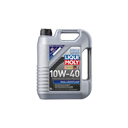 Liqui Moly 10W40 Kısmi Sentetik MoS2'li LEICHTLAUF 5 Litre Motor Yağı 2184 ( Üretim Yılı: 2023 )