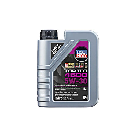 Liqui Moly 5W30 Tam Sentetik TOP TEC 4500 1 Litre Motor Yağı 2317 ( Üretim Yılı: 2023 )