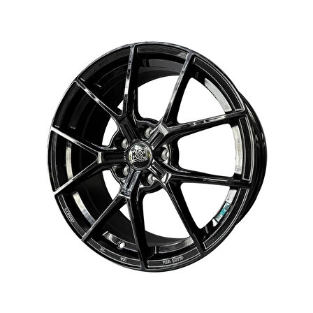 MSW P1 8,5x19 5x112 ET-44 Gloss Black-19TZ Takım Jant (4 Adet)