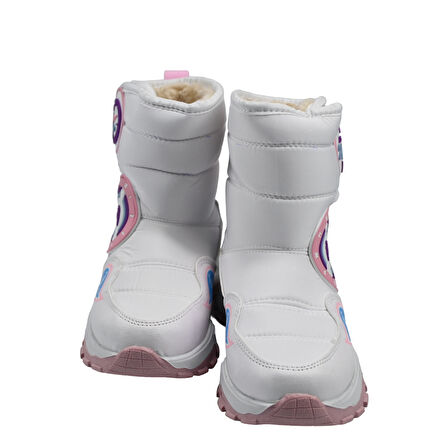 SİA ÇANTA BOOT'S ÇIRTLI & BAĞÇIKLI ORTAPEDİK  & ANATOMİK SAĞLAM KAYMAZ TABANLI UZUN KONÇLU İÇİ KÜRKLÜ NEFES ALAN ÇOCUK SNOW BOOT