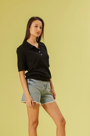 KISA KOL POLO YAKA KAZAK