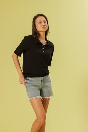 KISA KOL POLO YAKA KAZAK