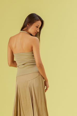 PAMUKLU HALTER TOP