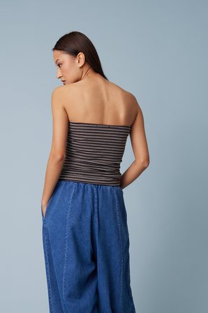 FİYONKLU STRAPLEZ TOP