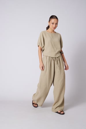 BAĞCIKLI STRAIGHT FIT PANTOLON