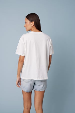 KÖPEK NAKIŞLI KISA KOLLU T-SHIRT