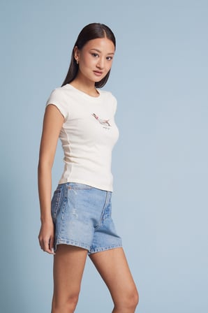 KÖPEK BASKILI PAMUKLU T-SHIRT