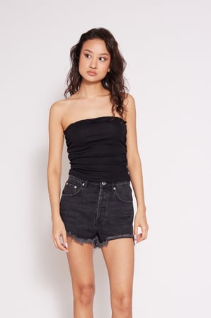 DANTEL DETAYLI STRAPLEZ TOP