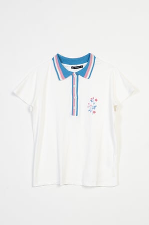 TRİKO YAKALI BASKILI T-SHIRT