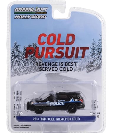 Fsfyb 2013 Police Interceptor Utility Black Kehoe Polis Departmanı, Kehoe, Colorado Cold Pursuit (2019) Film Hollywood Serisi Yayın 40 1/64 Pres Döküm Model Araba By Greenlight 62010F (Yurt Dışından)
