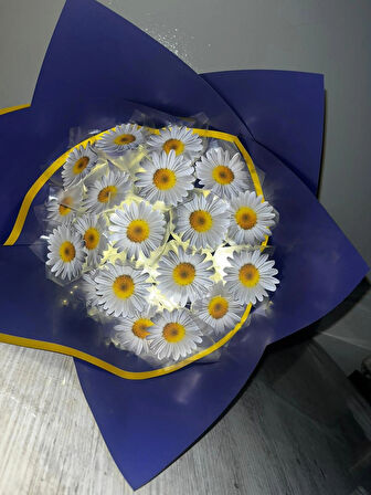 KAYZEN kelebekli papatya buketi