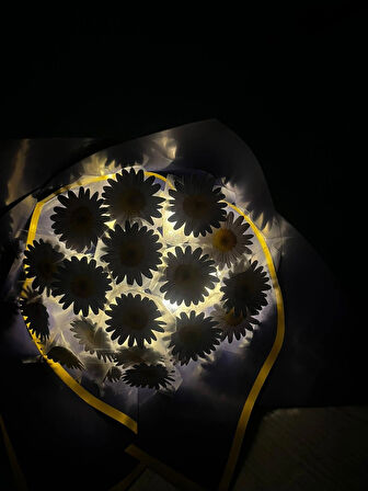 KAYZEN kelebekli papatya buketi