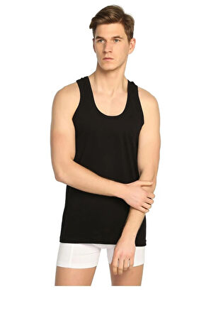 Erkek Siyah Penye Askılı Atlet 6'lı Paket Yeni Sezon