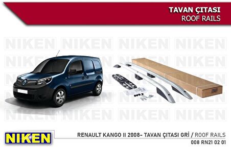 Renault Kango 2 Maxı Tavan Çıtası Uzun Gri 2008-