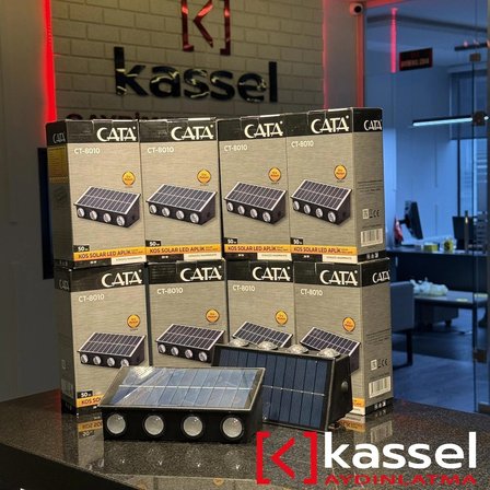 KASSEL AYDINLATMA cata amber 4 ADET CATA 20W KOS SOLAR LED APLİK (DIŞ MEKAN) AMBER CT-8010 BAHÇE CEPHE 