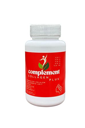 COMPLEMENT COLLAGEN PLUS 60 TABLET (Tip 1, Tip 2, Tip 3, Tip 5 ,Tip 10 + Elastin + Hyaluronik Asit + C Vitamini)