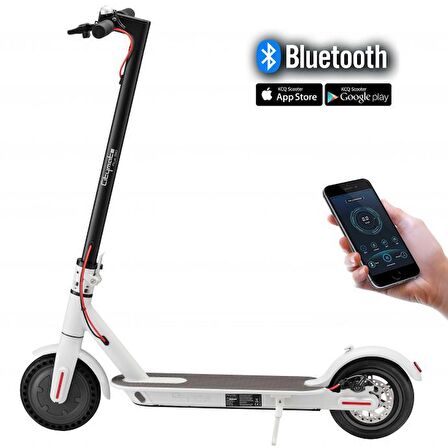 Citymate Plus Beyaz Bluetoothlu 350 W 8.5" Tekerlekli Elektrikli Scooter