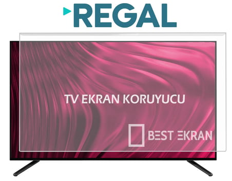 REGAL 50V01900 TV EKRAN KORUYUCU - Regal 50" inç 126cm Tv Ekran Koruyucu Şeffaf Paneli