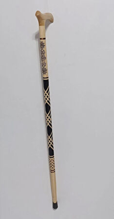 oymalı baston ahşap baston lüks baston işlemeli baston