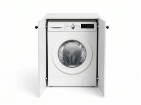 Kenzlife membran çamaşır makinesi dolabı kapaklı tatyana byzbyz çerçeve 90*70*60 mebran kapak suntalam gövde banyo ofis kapaklı arkalıksız