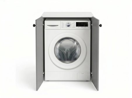 Kenzlife membran çamaşır makinesi dolabı kapaklı tatyana gribyz çerçeve 90*70*60 mebran kapak suntalam gövde banyo ofis kapaklı arkalıksız