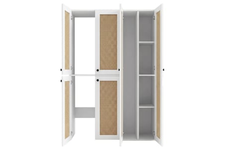 Kenzlife çamaşır-kurutma makinesi dolabı yaromira mat beyaz 180*120*64 hazeran kare kapak suntalam gövde