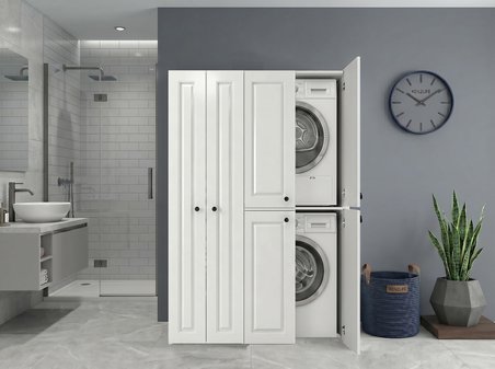 Kenzlife membran çamaşır kurutma makinesi dolabı yaromira sol byzbyz çerçeve 180*120*64 mebran kapak suntalam gövde