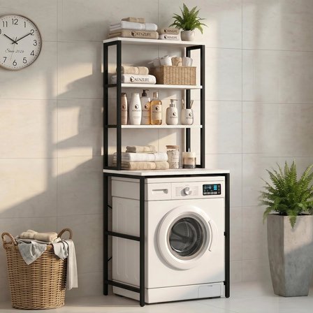 Kenzlife çamaşır kurutma makinesi dolabı domaniç byzsyh 180*070*60 mat suntalam metal siyah boya