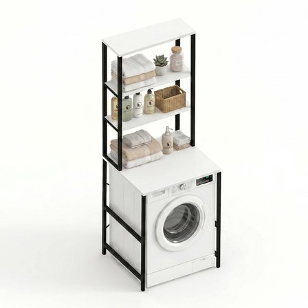 Kenzlife çamaşır kurutma makinesi dolabı domaniç byzsyh 180*070*60 mat suntalam metal siyah boya