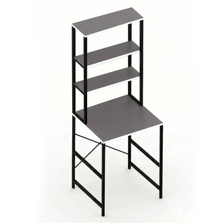 Kenzlife çamaşır kurutma makinesi dolabı domaniç grisyh 180*070*60 mat suntalam metal siyah boya