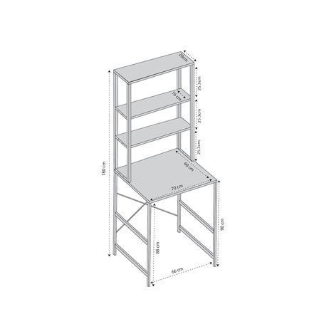 Kenzlife çamaşır kurutma makinesi dolabı domaniç crdsyh 180*070*60 mat suntalam metal siyah boya