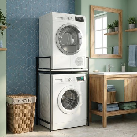 Kenzlife çamaşır kurutma makinesi dolabı kinyas crdsyh 115*070*60 mat suntalam metal siyah boya