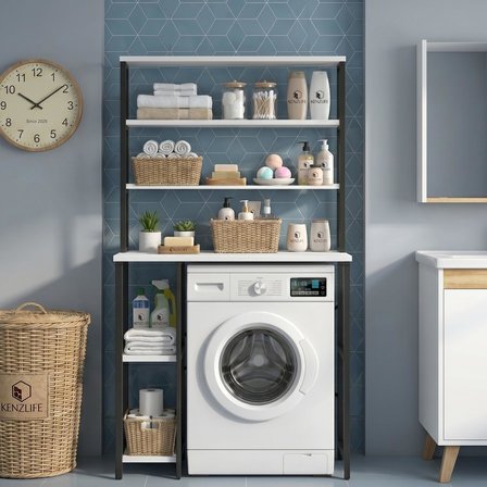 Kenzlife çamaşır kurutma makinesi dolabı ıstranca byzsyh 180*070*60 mat suntalam metal siyah boya