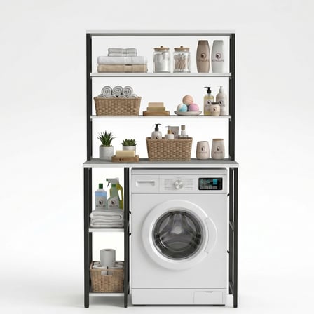 Kenzlife çamaşır kurutma makinesi dolabı ıstranca grisyh 180*070*60 mat suntalam metal siyah boya