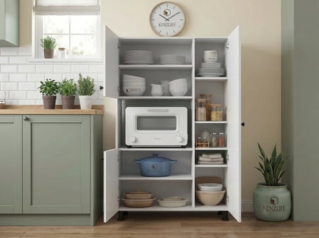 Kenzlife membran mini fırın dolabı alpkuntsağ byzbyz panjur 148*90*30 mebran kapak MDF gövde