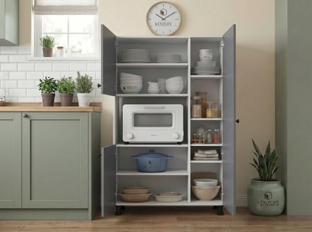 Kenzlife membran mini fırın dolabı alpkuntsağ gribyz çerçeve 148*90*30 mebran kapak MDF gövde