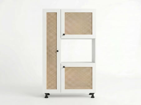 Kenzlife mini fırın dolabı alpkuntsol mat beyaz 148*90*30 hazeran kare kapak suntalam gövde
