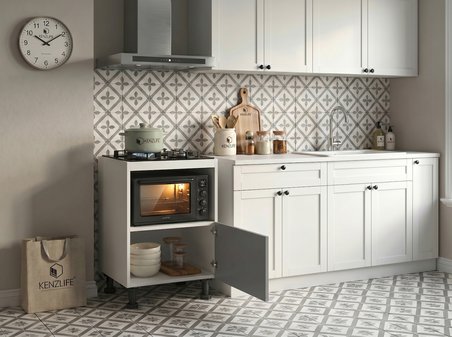 Kenzlife membran ocak dolabı doğangün gribyz çerçeve 85*60*56 mebran kapak suntalam gövde