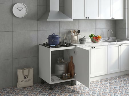 Kenzlife membran ocak dolabı kamuran byzbyz çerçeve 85*60*56 mebran kapak MDF gövde arkalıksız