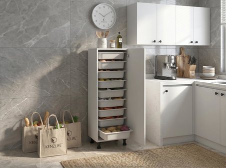 Kenzlife membran sepetli kilitli mutfak dolabı ruberukilit byzbyz panjur 122*45*30 mebran kapak suntalam gövde