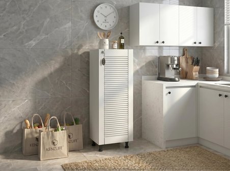 Kenzlife membran sepetli kilitli mutfak dolabı ruberukilit byzbyz panjur 122*45*30 mebran kapak suntalam gövde