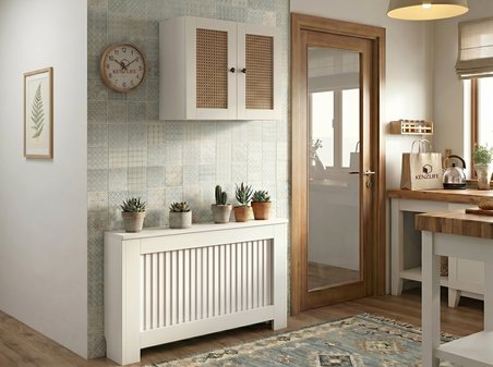 Kenzlife hazır mutfak dolabı mihrimah mat beyaz 080*60*32 hazeran kare kapak suntalam gövde arkalıklı