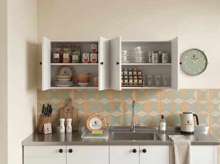 Kenzlife hazır mutfak dolabı esma mat beyaz 160*60*22 arkalıklı suntalam