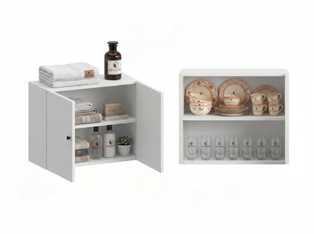 Kenzlife hazır mutfak dolabı supsup mat beyaz 160*60*32 arkalıklı suntalam