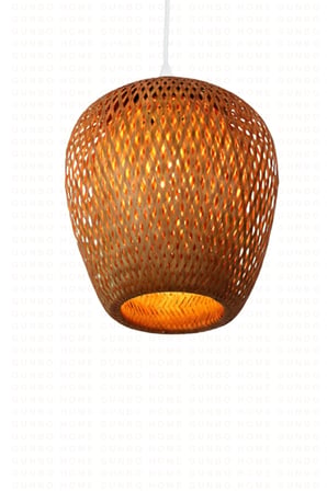 Bohem Bambu Boja Pendant Sarkıt Avize Lamba 25 Cm - Iskandinav, Modern, Bohem, Rattan Aydınlatma