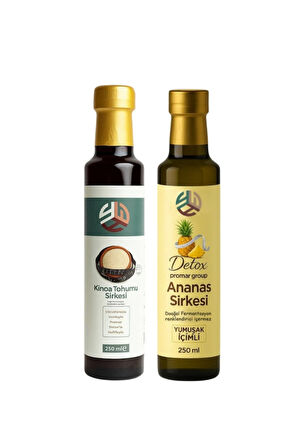 DETOX ANANAS SİRKESİ 250 ML + KİNOA TOHUMU DETOX SİRKESİ 250 ML