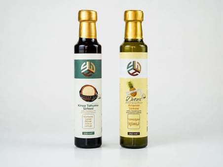 DETOX ANANAS SİRKESİ 250 ML + KİNOA TOHUMU DETOX SİRKESİ 250 ML